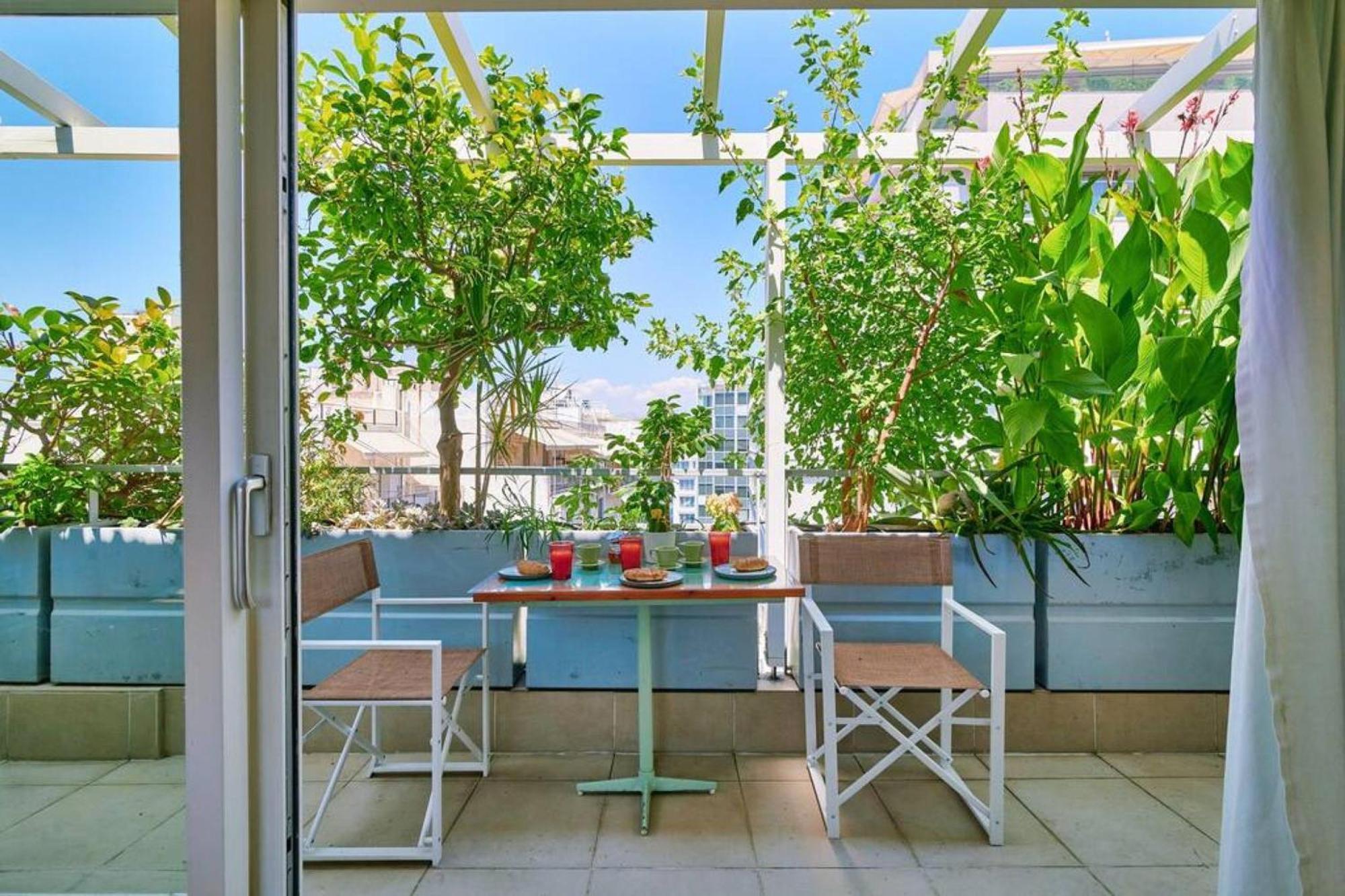 360 View In Roof Top Appartment With Patio Atény Exteriér fotografie